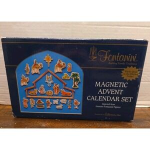 VTG Fontanini Magnetic Advent Calendar Set Nativity Roman Inc Christmas Boxed